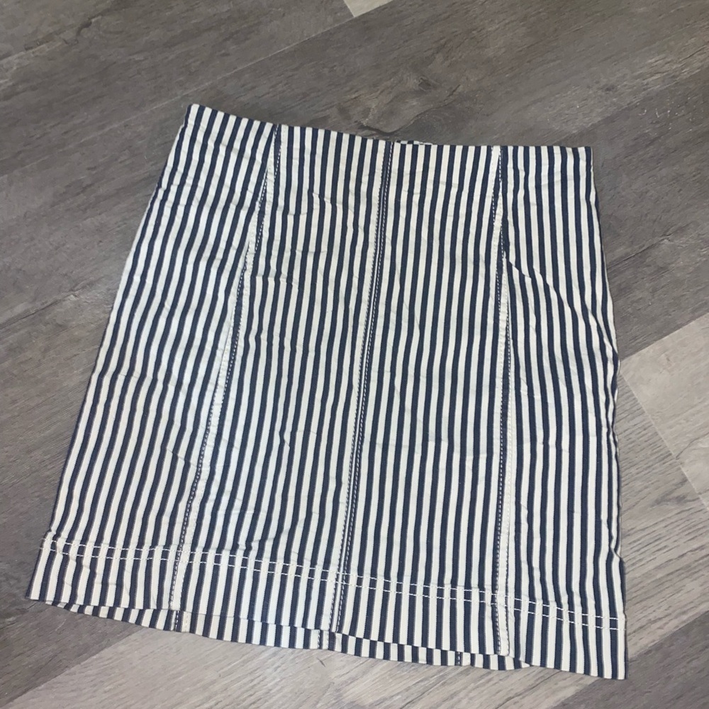 Blue and White Skirt